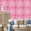 Hippie pink background wallpaper, white and powder pink 50x1000