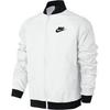 Solid Color Logo Print Zip-Up Jacket Men Outerwear White 832225-100