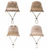 Embroidery Sun Cap Cartoon Bear Ear Kids Panama Hat New Summer Baby Hat  Boys Girls