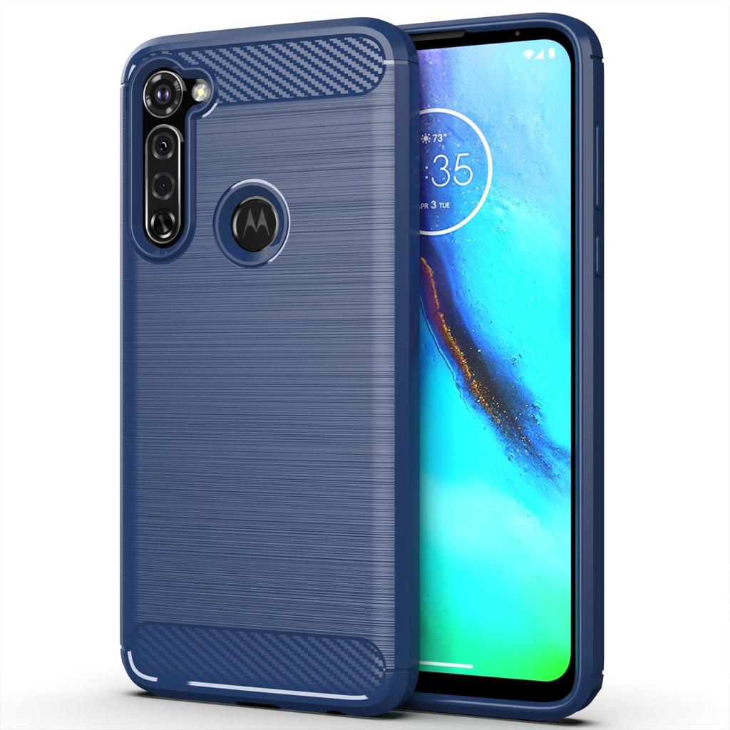 Dla Motorola Moto G Pro Miękkie Silikonowe Etui Luksusowa Ochronna Tylna Pokrywa dla moto g stylus Odporne na Wstrząsy Etui z Teksturą Szczotkowaną