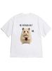 Womens Korean Drama TShirt Q Did You Feel It Too Cute Hamster Graphic Soft Casual Short Sleeve Top for Spring Summer Outfits