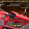 1:50 Smoke Exhaust Fire Truck Water Tank Car Model Toy Doors Opened Pull Back Models Sound Light Cars for Boys Festival Gifts