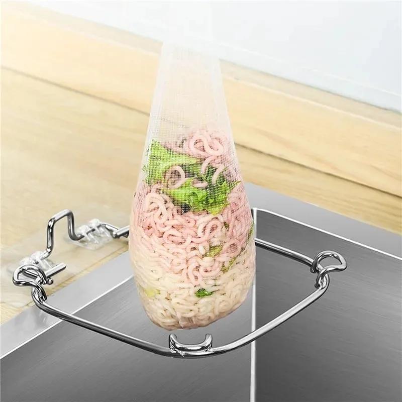 Disposable Kitchen Sink FilterMesh Sewer Garbage Filter Meal Residue Pool Mesh Bag Drainage Screen Sink Garbage Net