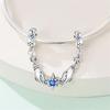 New Copper Sun&Moon&Star Heart Charms Colored Flower Bead Safety Chains Fit Original Bracelets For Women Diy Jewelry Gifts