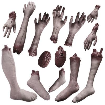 Halloween Props: Fake Severed Hands & Feet for Haunted House & Escape Room Decor