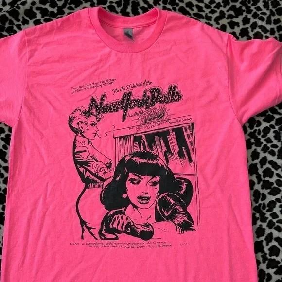 New York Dolls Band Pink Colour All Size Classic Shirt SG393 S разноцветный