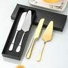 Stainless Steel Cake Knife & Spatula Set - Perfect for Birthdays, Weddings, Baking & More.