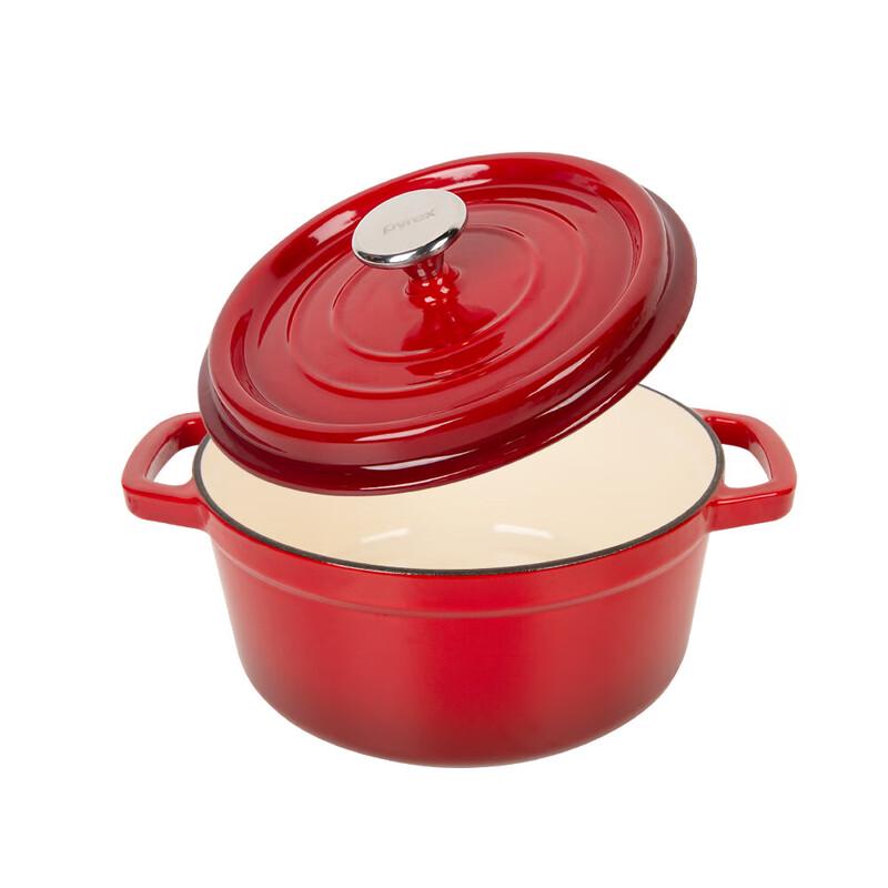PYREX Corning Chef Series Glazed Enamel Pot