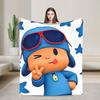 Coperta Super Morbida da Viaggio P-POCOYO Elly Coperta Plaid Copriletto in Flanella per Soggiorno Copridivano Originale