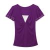 New Summer Women Tops Sexy V-Neck High Stretch Slim T-shirts Female Short Sleeve Mesh Hot Diamonds Tees All Match Casual Blusas