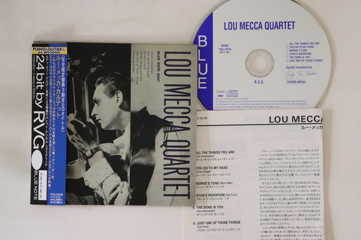 

CD LOU MECCA - Lou Mecca Quartet TOCJ9228 BLUE NOTE 2000 Japan Obi Jazz Used