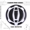 Carbon Fiber Motorcycle Gas for Tank Caps Pad Cover Sticker Decals Diameter 12cm/4.72-inch for Z900 Z400 Ninja 400