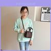 Adorable Mini Shell Bag For Kids Stylish Pure Color Shoulder Bag For Boys And Girls