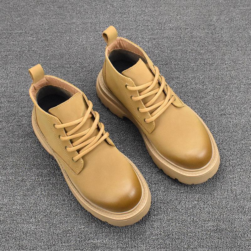 """Herrtrendiga Koreanska Brittiska Chelsea Martin Boots - Andningsbara Höst/Vinter Mångsidiga Korta Stövlar"""