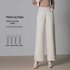 High-Waisted Straight Leg Pants for Middle-Aged Women - Autumn/Winter Casual Wear