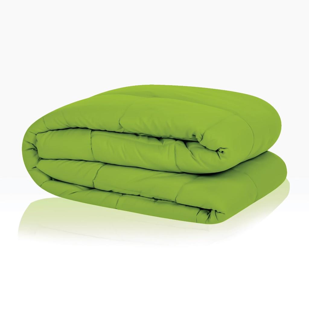Plush Reversible Microfiber Comforter Single Bed | 220 GSM|Blanket, Quilt, Duvet, 110 GSM Peached Extra Soft Microfiber Fabric,