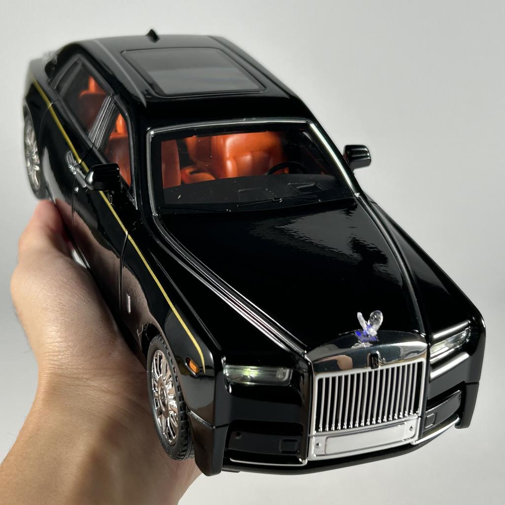 1:18 Modelli di Auto in Lega Rolls Royce Phantom Limousine Metallo Diecast Decorazione per la Casa Ornamento da Scrivania Alta Simulazione Regali