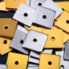 50pcs 8mm Stainless Steel Flat Square Spacer Bead Separator Beads for Bracelet Necklace Jewelry Making Accessories Wholesale