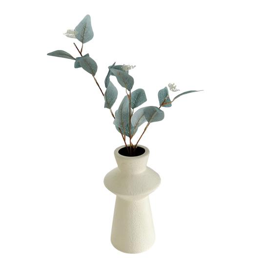 

3-Branch Eucalyptus Leaf with Simulated Fruit Lifelike Faux Greenery for Wedding Home Office Decor Faux Floral Arrangement