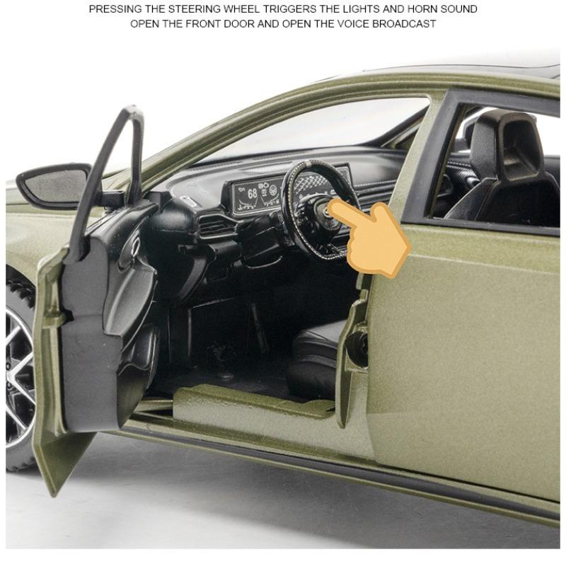 1/24 Alloy Diecast Metal Model Car - GAC Motor EMPOW 55 Coupe, Street Sports Vehicle, Child's Gift, Sound & Light