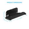 Universal Gaming Console Wall Mount Holder Support With Ventilation Holes For Multiple Models Space Saving Metal Bracket