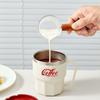 WORTHBUY Portable Double-Walled Insulated Coffee Cup 304 Stainless Steel Mug Reusable Leak-proof Drinking Cup For School Office