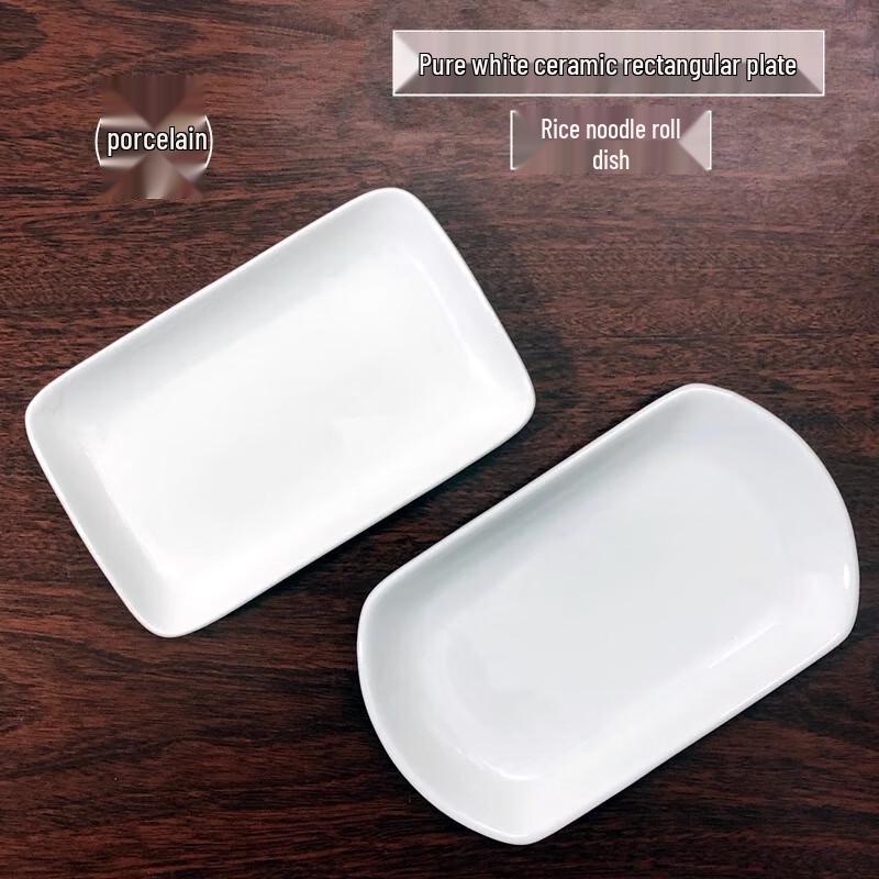 Sweet & Elegant Rectangular Ceramic Dinner Plates