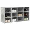 Shoe Cabinet with Shelf Concrete Grey 103 x 30 x 51 cm Engineered Wood