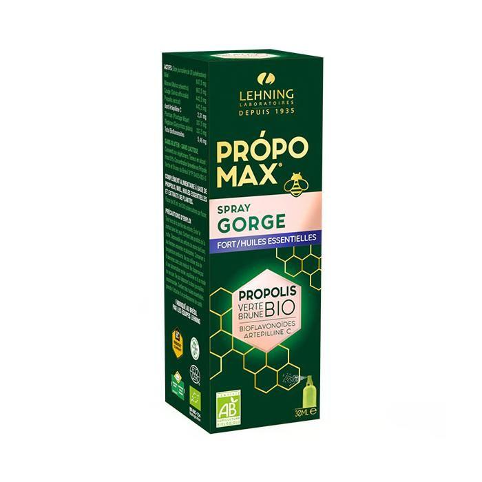 Lehning Propomax Spray Gorge Fort Propolis Bio 30ml
