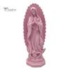 Unique Bookcase Accents Our Lady of Guadalupe Religious Statue, Virgin Mary Figurine, Resin Sculpture, Statement Piece for Cabinet Inspirational