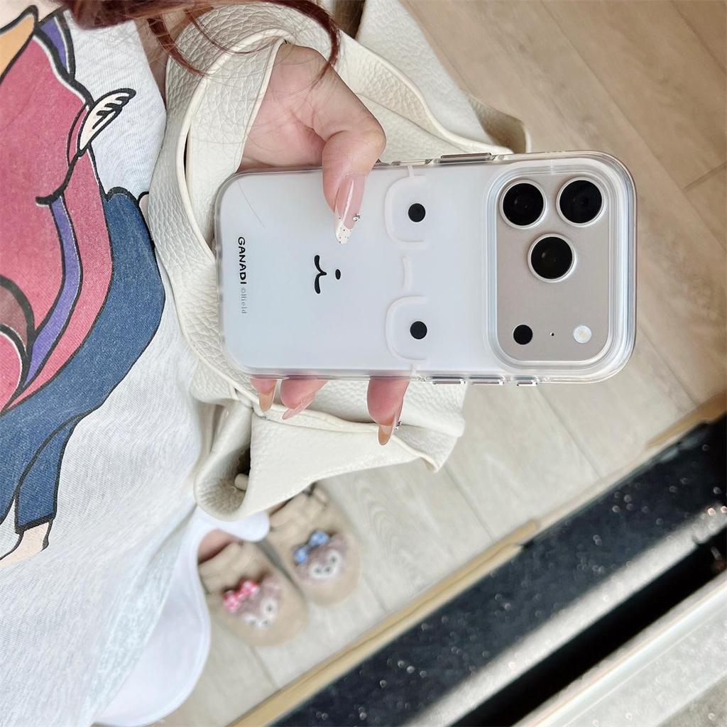 Double-Layer Cartoon Puppy Case for iPhone 14/13 Pro Max - Drop-Proof Full Coverage