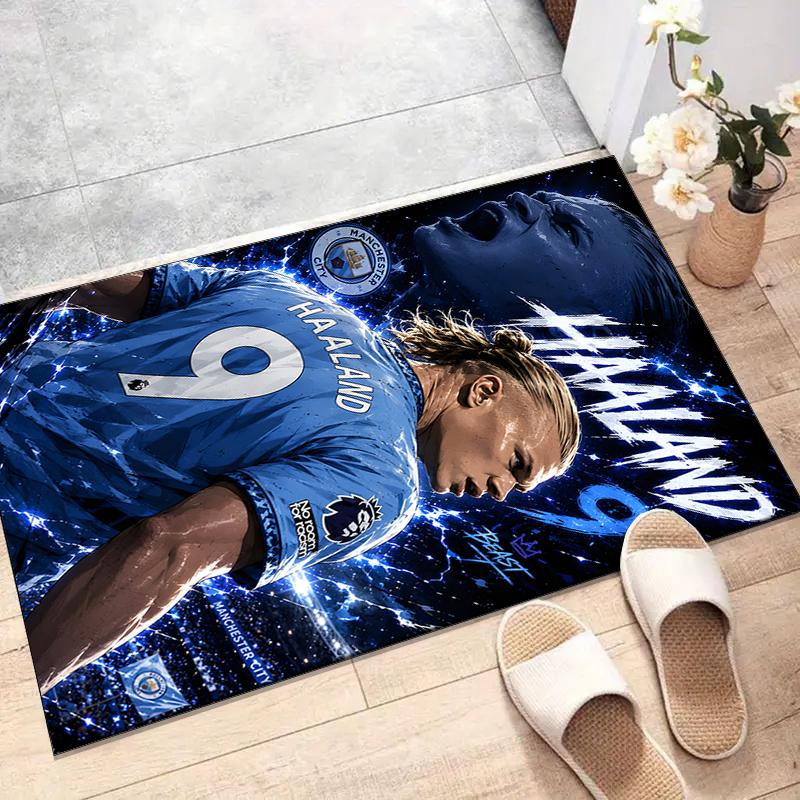 1pc Haaland8 Design Printed Area Rug Carpet for Bedroom Living Room Home Decor Rugs Mat Non Slip Mat Rug for Bedside