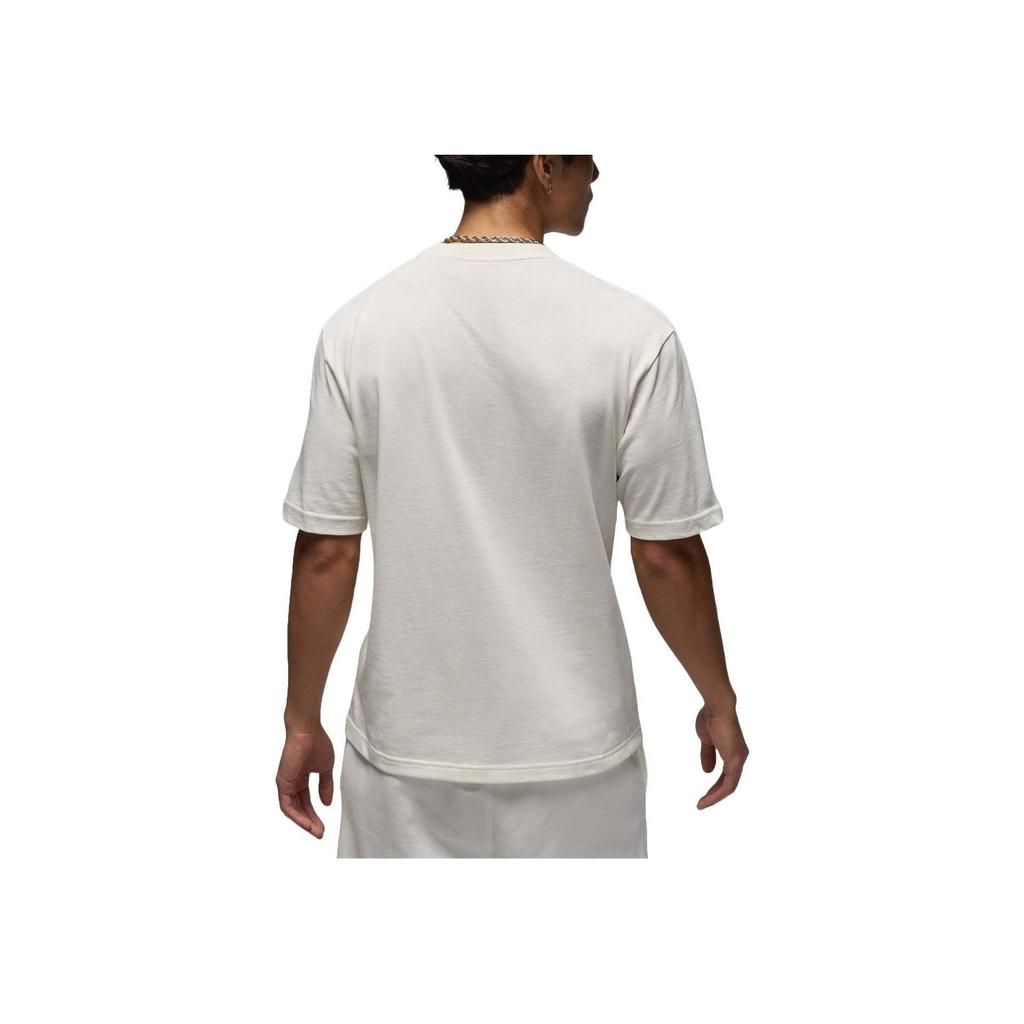 Jordan Wordmark Series Solid Color Crew Neck Casual Short Sleeve T-Shirt Men Tops White FJ1970-133