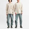 Timberland Front Pocket Zipper Outdoor Loose Long Sleeve T-Shirt Unisex Tops Sand A61B9-CY2