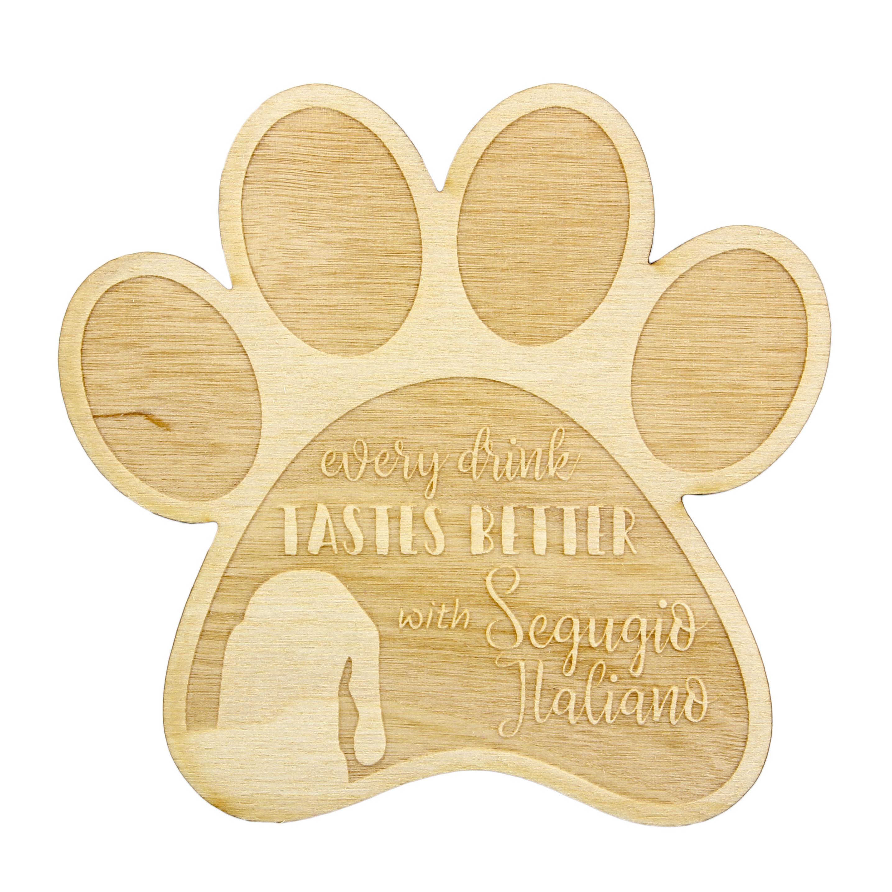 

Segugio Italiano - Mug coaster, engraved coaster with dog, gift for dog lover by Art-Dog brand