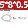 304 Stainless Steel Ultra-Thin Flat Washers - Available in Thickness: 0.1mm, 0.2mm, 0.3mm, 0.5mm