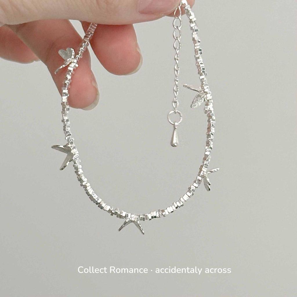 Mori-style Elegant Silver Butterfly Bracelet Ring: Unique, Versatile, and Fashionable Women's Jewelry