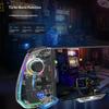 LinYuvo KS43 Wired Game Controller for for OLED RGB Backlit Joystick with Macro Mapping E-sports Grade Buttons