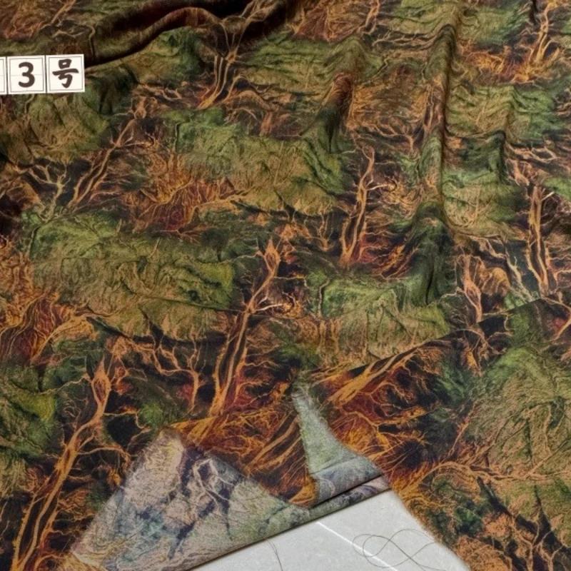 100x150cm Floral Printed Style Fabric Summer Silk Chiffon Fabric for Diy Sewing Soft Comfortable Dress Shirt Pajamas Pants