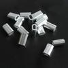 100Pcs Fishing Aluminum Crimp Sleeves Kits Single Barrel Crimping Loop Sleeve Assortment Fishing Line Tube Connector Set