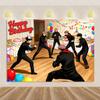 Jujutsu Kaisen themed birthday party decorations, Gojo Satoru anime character backdrop, children's poster4549