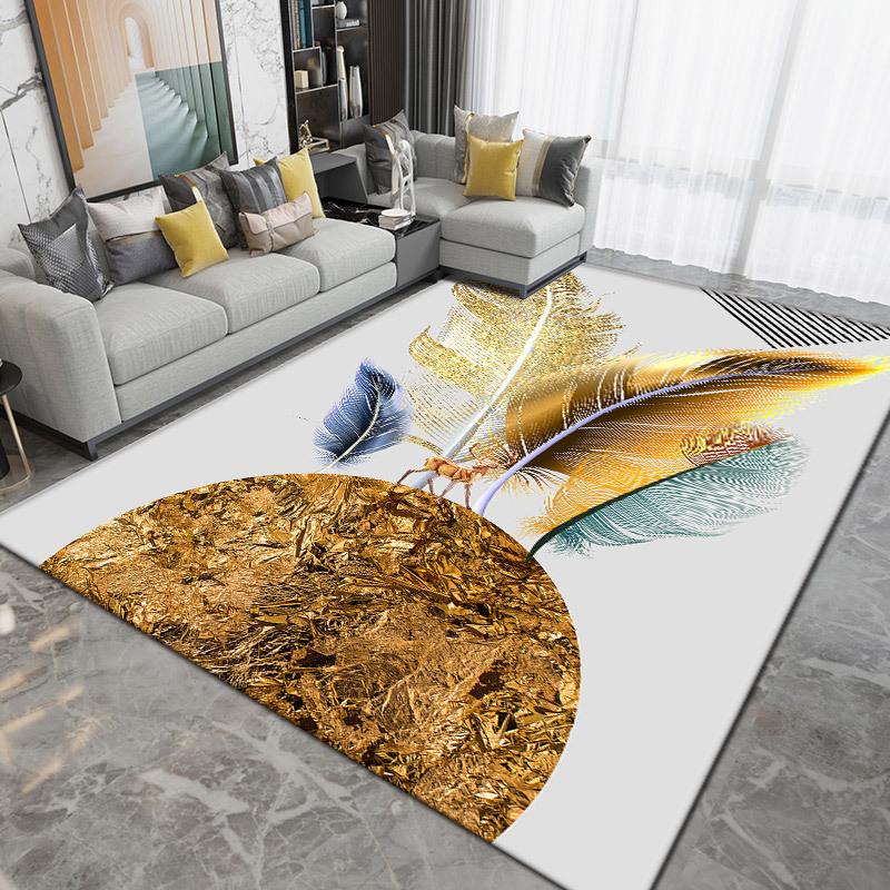 Druckteppich Wohnzimmer Große Fläche Rutschfester Teppich Schlafzimmer Zimmer Nachttischdecke Wohnkultur Zubehör
