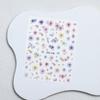 3D Embossed Floral Nail Stickers: Colorful Dried Five-Petal Flowers