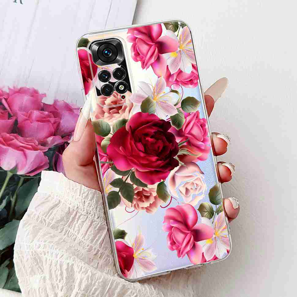 For Xiaomi Redmi Note 11 Pro 4G Case New Fashion Soft Silicone Phone Case For Redmi Note 11 11E Note11E Pro Cover Housing 6.67"