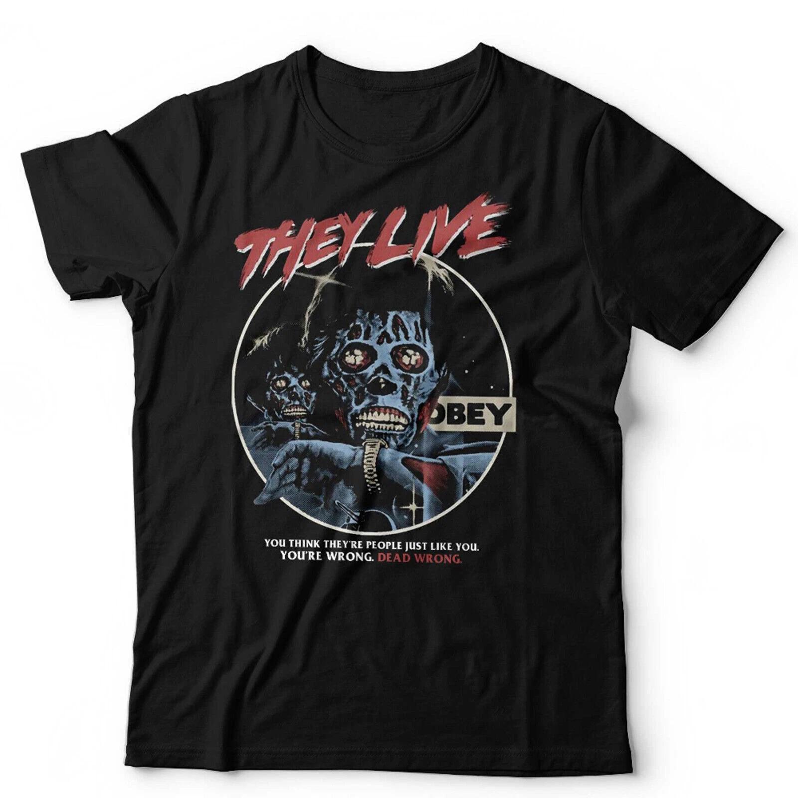 They Live Tshirt Retro Unisex Vintage Movie John Carpenter 80s Horror S