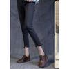 New Retro Women's Flat Large-sized Single Shoes Versatile Single Shoes for Students Loafers