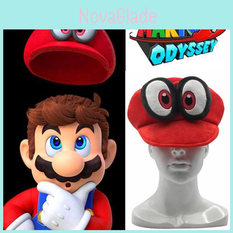 Mario Super Odyssey Cappy Red Plush Hat Adult Kids Anime Cosplay Costume Cap