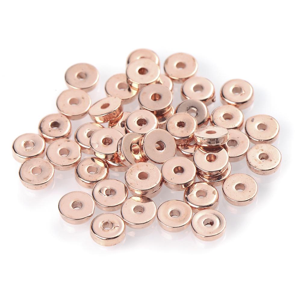 

Круглые бусины CCB ручной работы для изготовления украшений - разделительные бусины, браслеты, ожерелья 5mm Red Copper, pack of 200