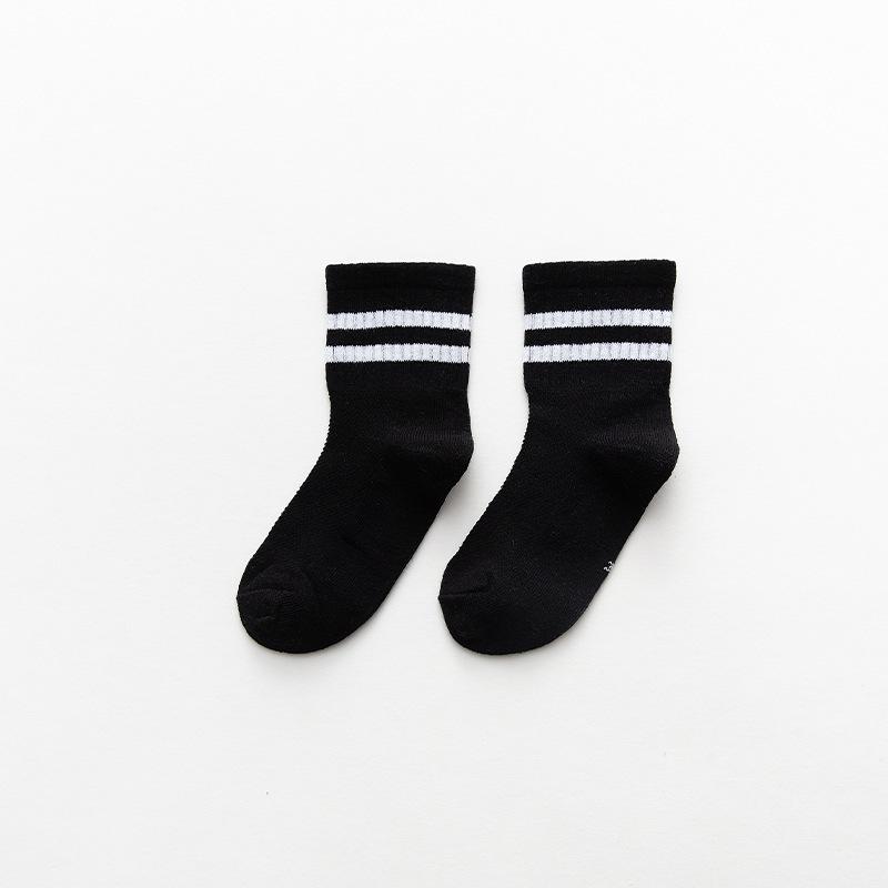 Children's Socks Spring Summer Thin Mesh Socks Solid Colour Boys Short Socks Girls White Student Mid-calf Socks Baby Socks