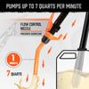 Transfer Pump for Fuel With Flow Rate Adjustment & Battery Converter Quick Fill Battery Operated Transfer Pump Plastic